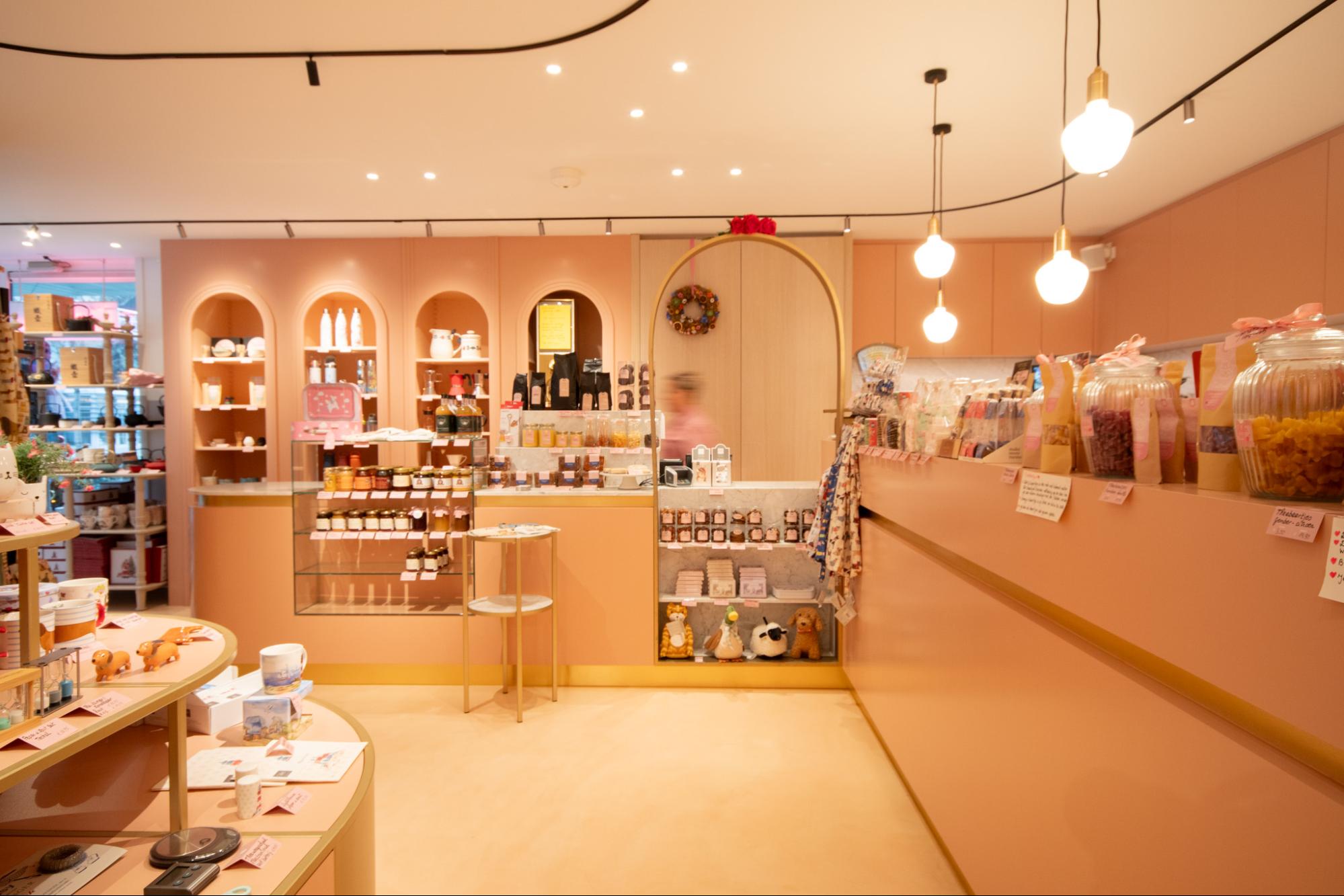 Interieur theewinkel thelene